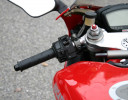 Rehausseur de Guidon (25mm plus haut + 19mm vers l'arrière + 13mm plus large) pour Ducati Superbike 2007-> ( 848 / 1098 / 1198 )